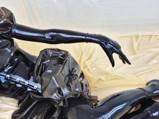 OnlyFans teaser - Latex rubberdoll enjoying layers of latex!