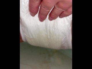 Flooded my diaper with hot piss