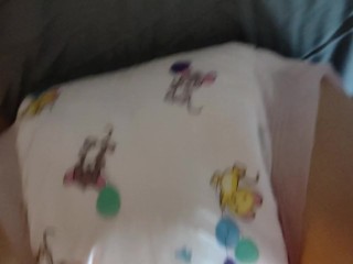 Emptying Full Bladder on my Fresh Diaper before I change into it [shy bladder]