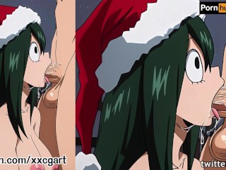 my hero academia - Tsuyu Asui christmas hentai