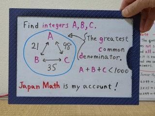 Find integers A B C.[JapanMath](lesbian)