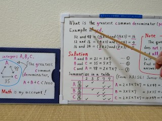 Find integers A B C.[JapanMath](lesbian)