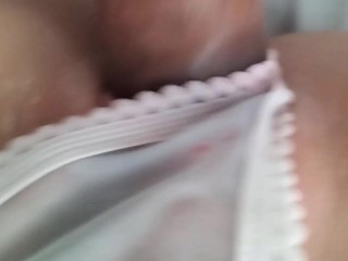 Ella me enseño su Coño a través de sus Braguitas, Follamos y tuvimos un grandioso Orgasmo. Adult toy