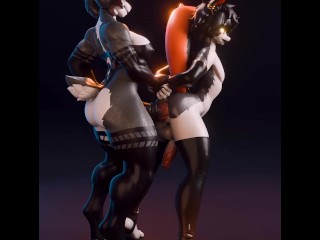 Furry Futa Cock Dominates Femboy