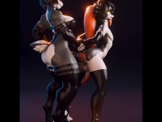 Furry Futa Cock Dominates Femboy