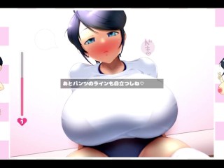 【H GAME】IV?AV!! -2nd Girl-♡Hアニメーション② パイズリ オナニー Live2D エロアニメ Hentai Anime Doujin Game