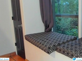 Cuckquean Wife Locked Out By Mistress Left Watching Another Girl Fuck Her Husband Through The Window