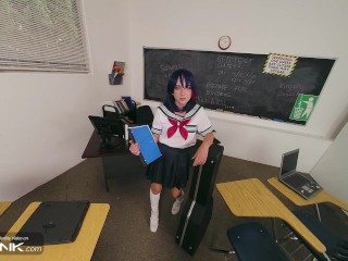 VR Conk: Hot Student Ryuko Matoi Gets Fucked Upskirt and Has Real Orgasm in Cosplay Parody | HD Porn