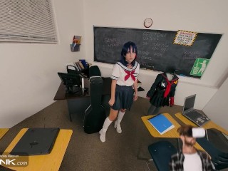 VR Conk: Hot Student Ryuko Matoi Gets Fucked Upskirt and Has Real Orgasm in Cosplay Parody | HD Porn