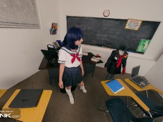 VR Conk: Hot Student Ryuko Matoi Gets Fucked Upskirt and Has Real Orgasm in Cosplay Parody | HD Porn