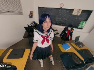 VR Conk: Hot Student Ryuko Matoi Gets Fucked Upskirt and Has Real Orgasm in Cosplay Parody | HD Porn