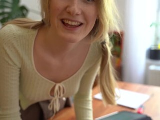 Girl In Class Teaches You How To Kiss ASMR