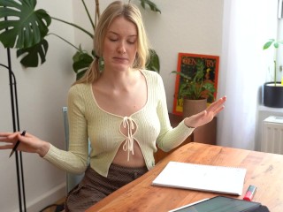 Girl In Class Teaches You How To Kiss ASMR