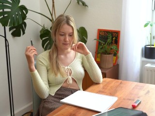 Girl In Class Teaches You How To Kiss ASMR