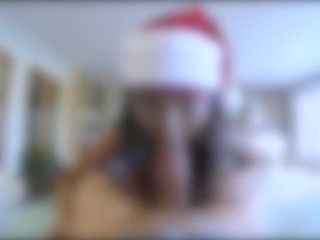 POVD Asian Whore Begs Santa For A Big Cock For Christmas - Amy Parks