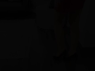 Blonde Canadian babe Sky Pierce sheer pantyhose dildo in creamy pussy