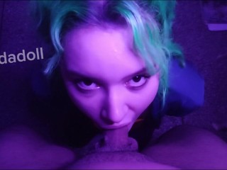 Zeri makes a blowjob in the toxic Zaun- Cosplay video