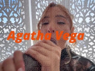 Agatha Vega gets CREAMY during this HUGE ANAL SPOON!