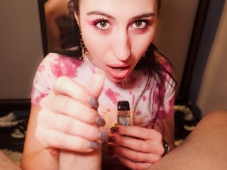 Vape And Blowjob - Black Lynn Sucks and Smokes