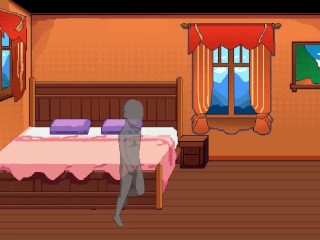 【H GAME】エルフさんとの出会い♡Hドットアニメーション① フェラ 騎乗位 エロアニメ Hentai Pixel Anime