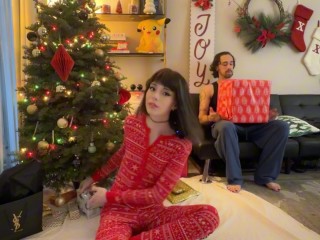 I TRICKED My Lil Slutty Step-Sis For Christmas.. IT WAS MY DICK! - t-girl Mind Break Under The Tree