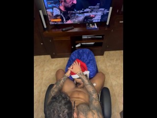 😏He Was Playing VIDEOGAMES, but I Convince Him To Stop It And Play With His BIG COCK🫦🫦