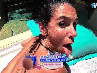 Tiny wet pussy gets lot of cock and huge creampie load! Squirt and dripping pussy