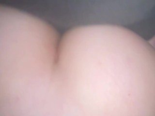 Coworker’s COCK is TOO BIG for my LITTLE ASS so I SUCK him till he CUMS in my MOUTH