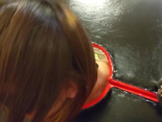 女子大生　初めてのＳＭプレイ　ギロチン　拘束　バイブ攻め　変態の私を見て！！