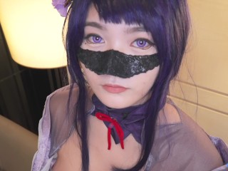 Raiden Shogun cosplay pov blowjob -PREVIEW-