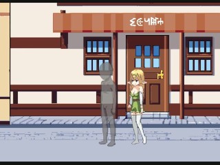 【H GAME】エルフさんとの出会い♡Hドットアニメーション② 3P 中出し エロアニメ Hentai Pixel Anime