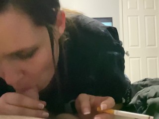 Smoking Fetish BJ and Cigarette Dangling To finish him off! (Full Vid For Purchase On OF)