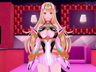 Mythra (Hikari) and I have intense sex in a secret room. - Xenoblade Chronicles 2 Hentai