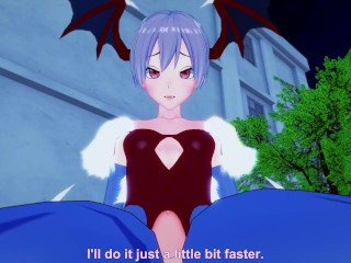 Lilith from Darkstalkers Gives You A Footjob Hentai POV