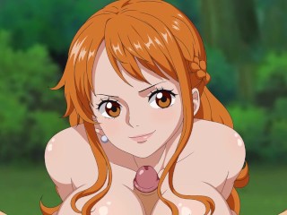 Luffy fucks Nami One Piece anime hentai cartoon uncencored big tits Naruto Sakura big ass asian teen