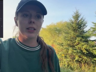 Risky Trail Walk With My Lush! | Public Orgasm | Remote Vibrator