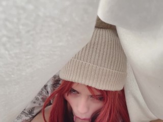 My hot stepsister gives me a great gift for the holidays💦🎁