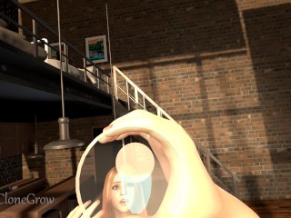 Roommate's Jumbo Gro (Giantess Growth Animation, Expansion & POV)