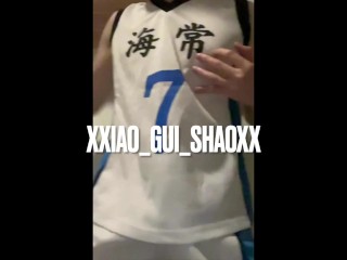 Kise Ryouta (Kuroko no Basuke) Cosplay Masturbation【Cumshot+Moaning+nipple play】