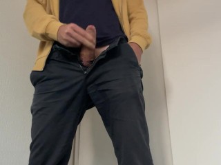 Got Horny At Work - Quick Jerk Off in a Storage Room