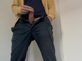 Got Horny At Work - Quick Jerk Off in a Storage Room