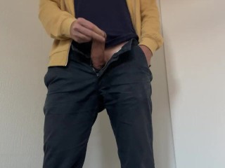 Got Horny At Work - Quick Jerk Off in a Storage Room