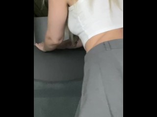 Sexy student shows off her big ass.