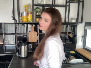 Horny Stepmother Showing Her Massive Dick and ask Stepson to Suck and Lick it in Hotel Room