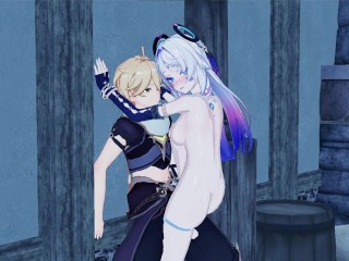 AETHER FUCKS CITLALI  [Genshin Impact Porn Animation] 💦💦💦