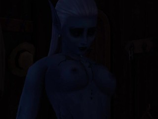 Tavern sex scene, drow and human, part 4