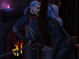 Tavern sex scene, drow and human, part 6