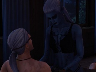 Tavern sex scene, drow and human, part 6