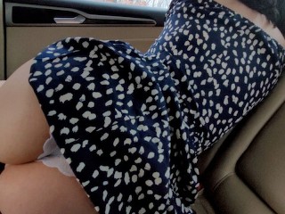 Grabbing Hot Ass Babe in the Car