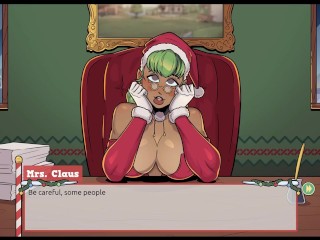 Claus' Secret Surprise [ XMAS HENTAI Game ] Ep.5 femboy cum all over santa elf cute face !